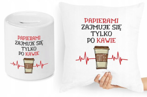 Dla Sekretarki Zestaw Poduszka + Skarbonka