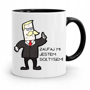 Dla Sołtysa Kubek Czarny Jestem Sołtysem Prezent