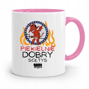 Dla Sołtysa Kubek Różowy Piekielnie Dobry Prezent