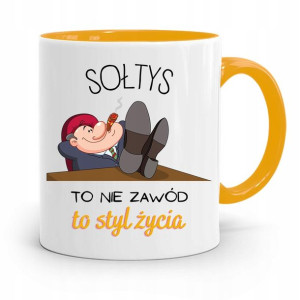 Dla Sołtysa Kubek Żółty To Styl Życia Prezent