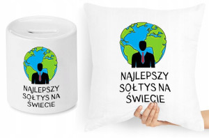 Dla Sołtysa Zestaw Poduszka + Skarbonka Prezent