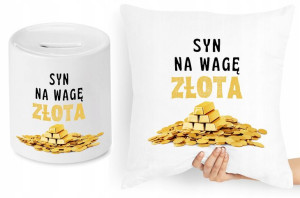 Dla Syna Zestaw Poduszka + Skarbonka Prezent