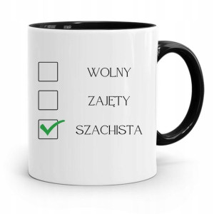 Dla Szachisty Kubek Czarny Na Prezent Na Urodziny