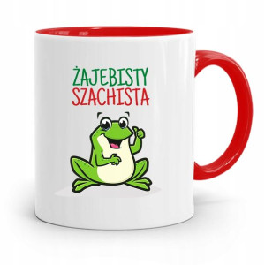 Dla Szachisty Kubek Czerwony Na Prezent Urodziny