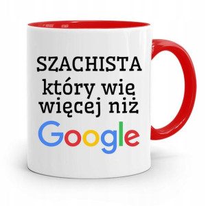 Dla Szachisty Kubek Czerwony Prezent Na Urodziny