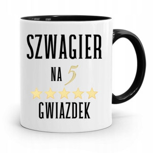 Dla Szwagra Kubek Czarny Na Prezent Na Urodziny