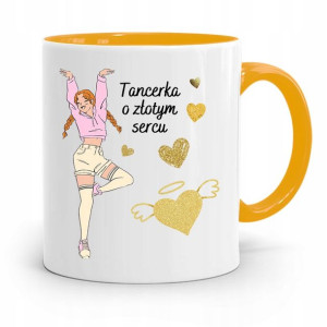 Dla Tancerki Kubek Żółty Na Prezent Na Urodziny