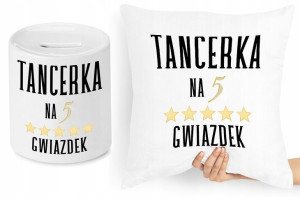 Dla Tancerki Zestaw Poduszka + Skarbonka Prezent