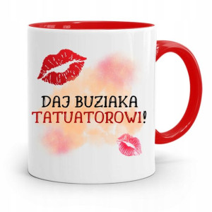 Dla Tatuażystki Tatuażysty Kubek Czerwony Prezent