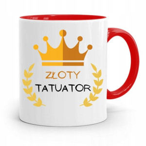 Dla Tatuażystki Tatuażysty Kubek Czerwony Prezent