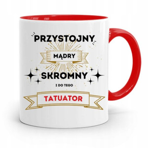 Dla Tatuażystki Tatuażysty Kubek Czerwony Prezent