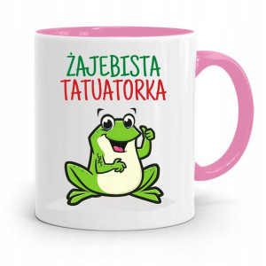 Dla Tatuażystki Tatuażysty Kubek Różowy Na Prezent