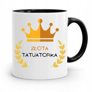 Dla Tatuażystki Tatuażysty Tatuatora Kubek Czarny