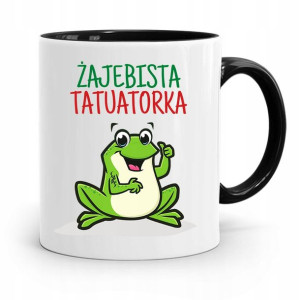 Dla Tatuażystki Tatuażysty Tatuatora Kubek Czarny