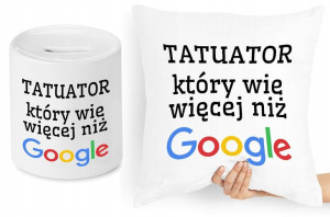 Dla Tatuażysty Zestaw Poduszka + Skarbonka Prezent