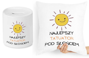 Dla Tatuażysty Zestaw Poduszka + Skarbonka Prezent