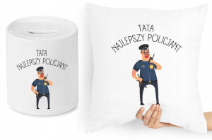 Dla Taty Zestaw Poduszka + Skarbonka Prezent