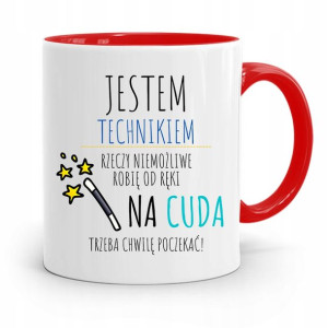 Dla Technika Kubek Czerwony Prezent