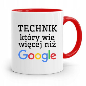 Dla Technika Kubek Czerwony Prezent