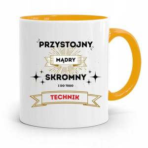 Dla Technika Kubek Żółty Prezent