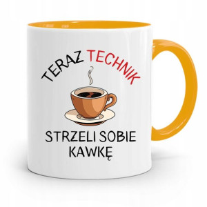 Dla Technika Kubek Żółty Prezent