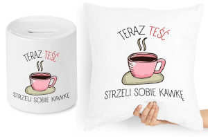 Dla Teścia Zestaw Poduszka + Skarbonka Prezent