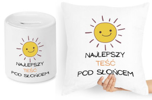 Dla Teścia Zestaw Poduszka + Skarbonka Prezent