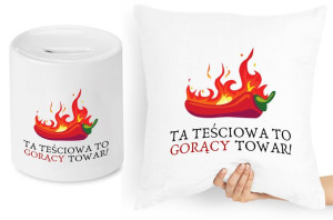 Dla Teściowej Zestaw Poduszka + Skarbonka Prezent