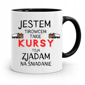 Dla Tirowca Kierowcy Tira Kubek Czarny Na Prezent