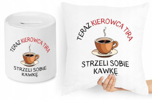 Dla Tirowca Zestaw Poduszka + Skarbonka Prezent