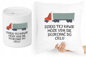 Dla Tirowca Zestaw Poduszka + Skarbonka Prezent