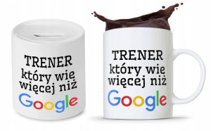 Dla Trenera Prezent Zestaw Skarbonka + Kubek