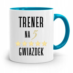 Dla Trenera Trenerki Siłownia Kubek Błękitny