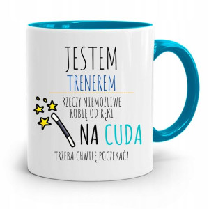 Dla Trenera Trenerki Siłownia Kubek Błękitny