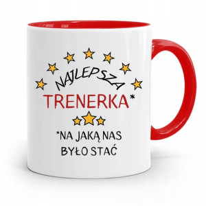 Dla Trenera Trenerki Siłownia Kubek Czerwony