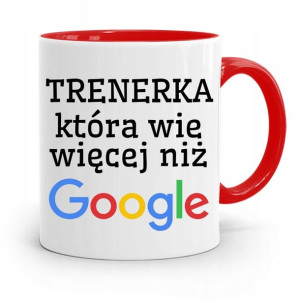 Dla Trenera Trenerki Siłownia Kubek Czerwony