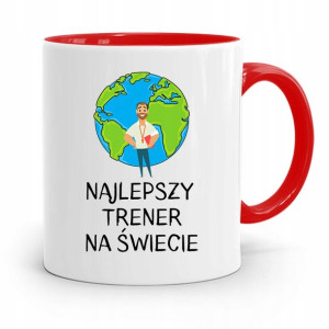 Dla Trenera Trenerki Siłownia Kubek Czerwony