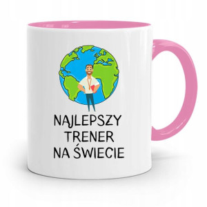Dla Trenera Trenerki Siłownia Kubek Różowy