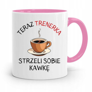 Dla Trenera Trenerki Siłownia Kubek Różowy
