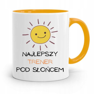 Dla Trenera Trenerki Siłownia Kubek Żółty Prezent