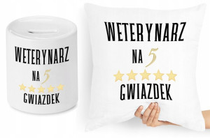 Dla Weterynarza Zestaw Poduszka + Skarbonka