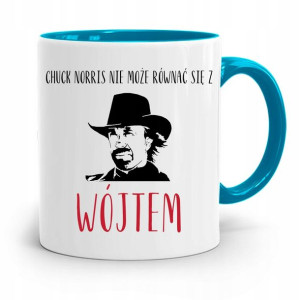 Dla Wójta Kubek Błękitny Prezent Chuck Norris