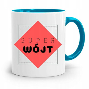 Dla Wójta Kubek Błękitny Prezent Super Wójt