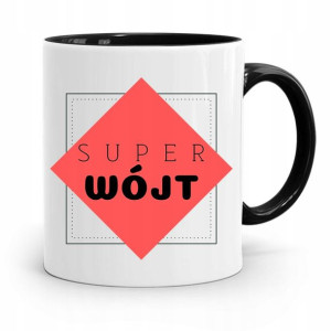 Dla Wójta Kubek Czarny Prezent Super Wójt