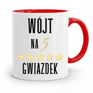 Dla Wójta Kubek Czerwony Wójt Na 5 Gwiazdek
