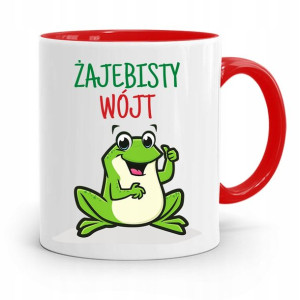 Dla Wójta Kubek Czerwony Żajebisty Wójt Prezent