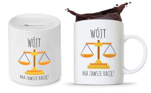 Dla Wójta Zestaw Kubek + Skarbonka Prezent