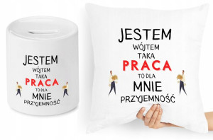 Dla Wójta Zestaw Poduszka + Skarbonka Prezent