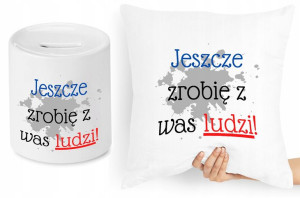 Dzień Nauczyciela Zestaw Poduszka + Skarbonka