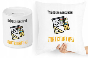Dzień Nauczyciela Zestaw Poduszka + Skarbonka